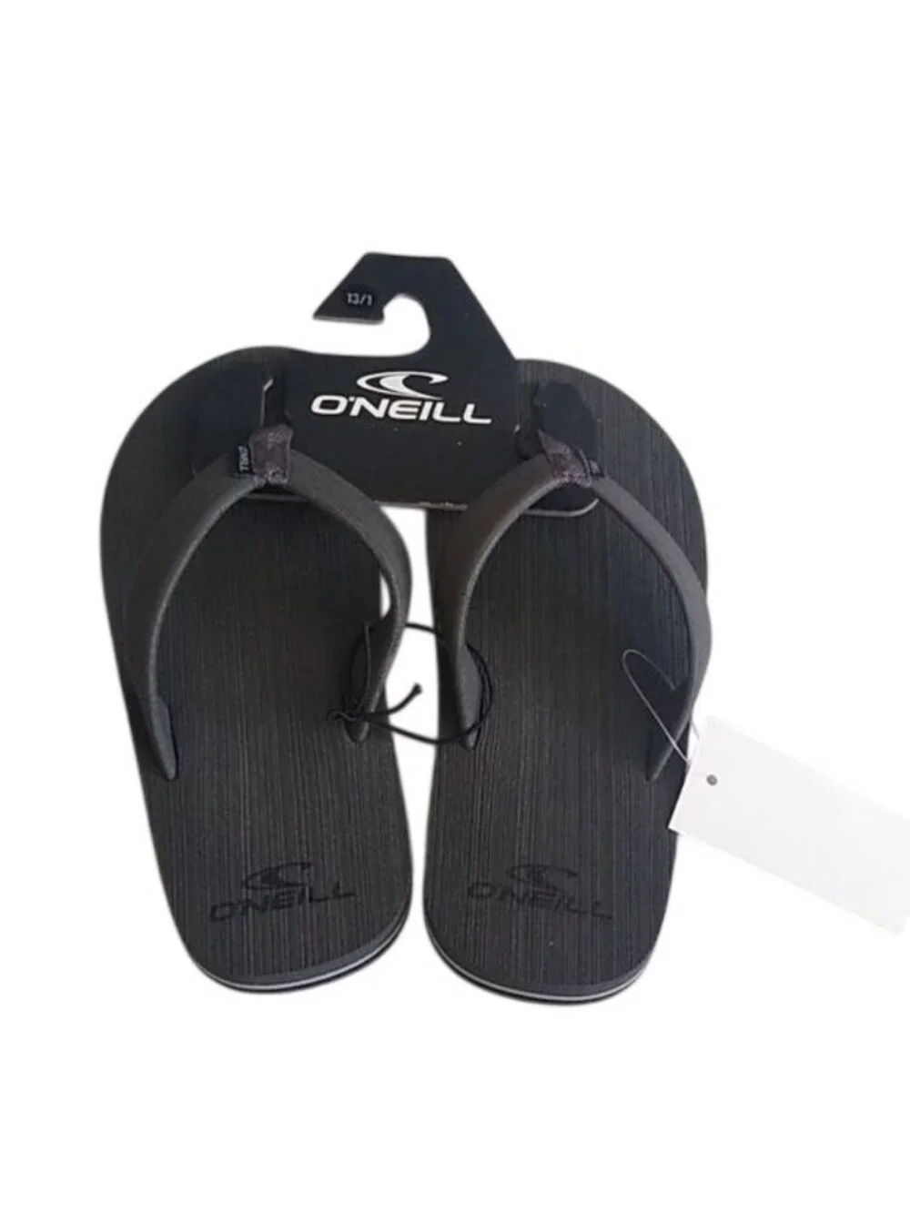 O'Neill Phluff Daddy Gray Flip Flop, Size 13/1 Sandals BOYS Sizing